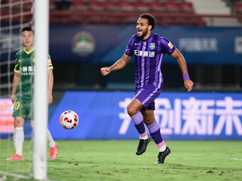 中超激战津门虎绝平国安 基莱斯双响定乾坤 基莱斯,这位天津津门虎阵中的重要得分手,